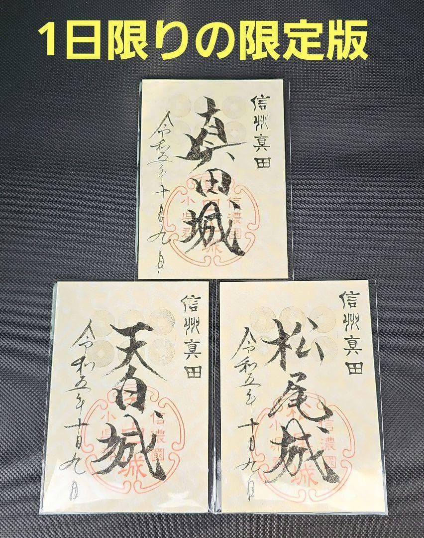 真田城 手書きイベント コッパ・チェントロ・ジャポネ2023版 御城印