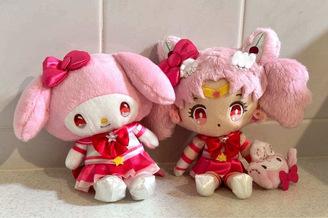 チビムーン＆マイメロ コラボぬいぐるみ