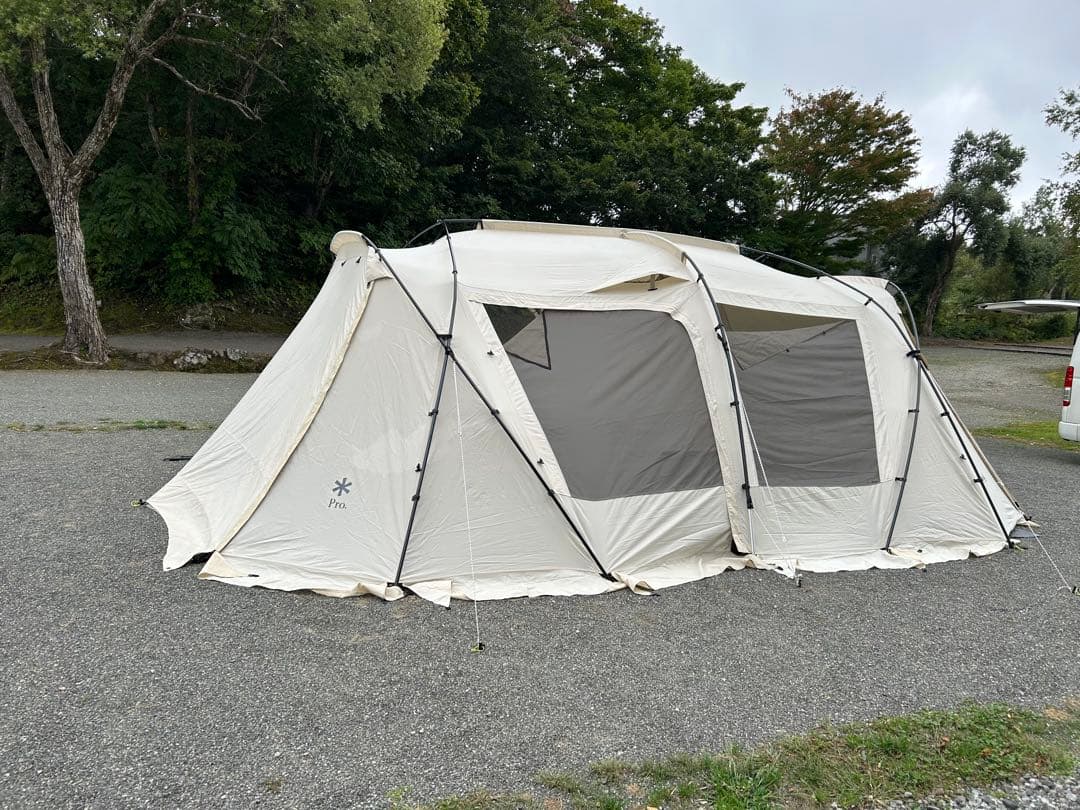 ドーム型キャンプテント クリーム色