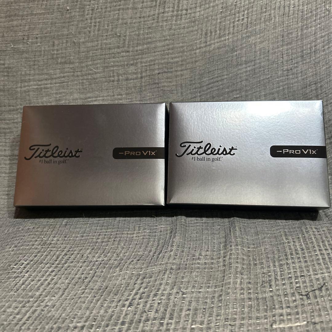 新品 最新2026 タイトリスト PRO V1x レフトダッシュ 2ダース