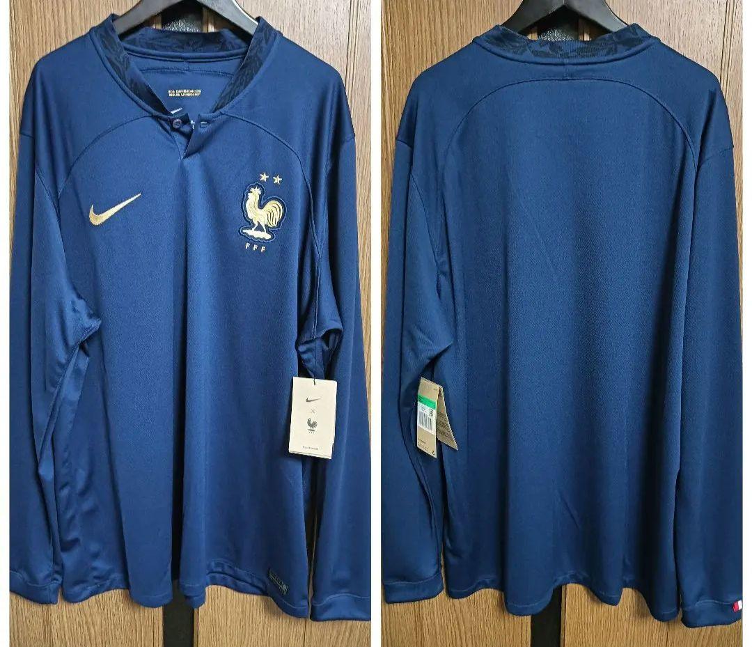 ナイキ フランス代表 長袖 ユニフォーム 22/23 海外XL 紙タグ付き