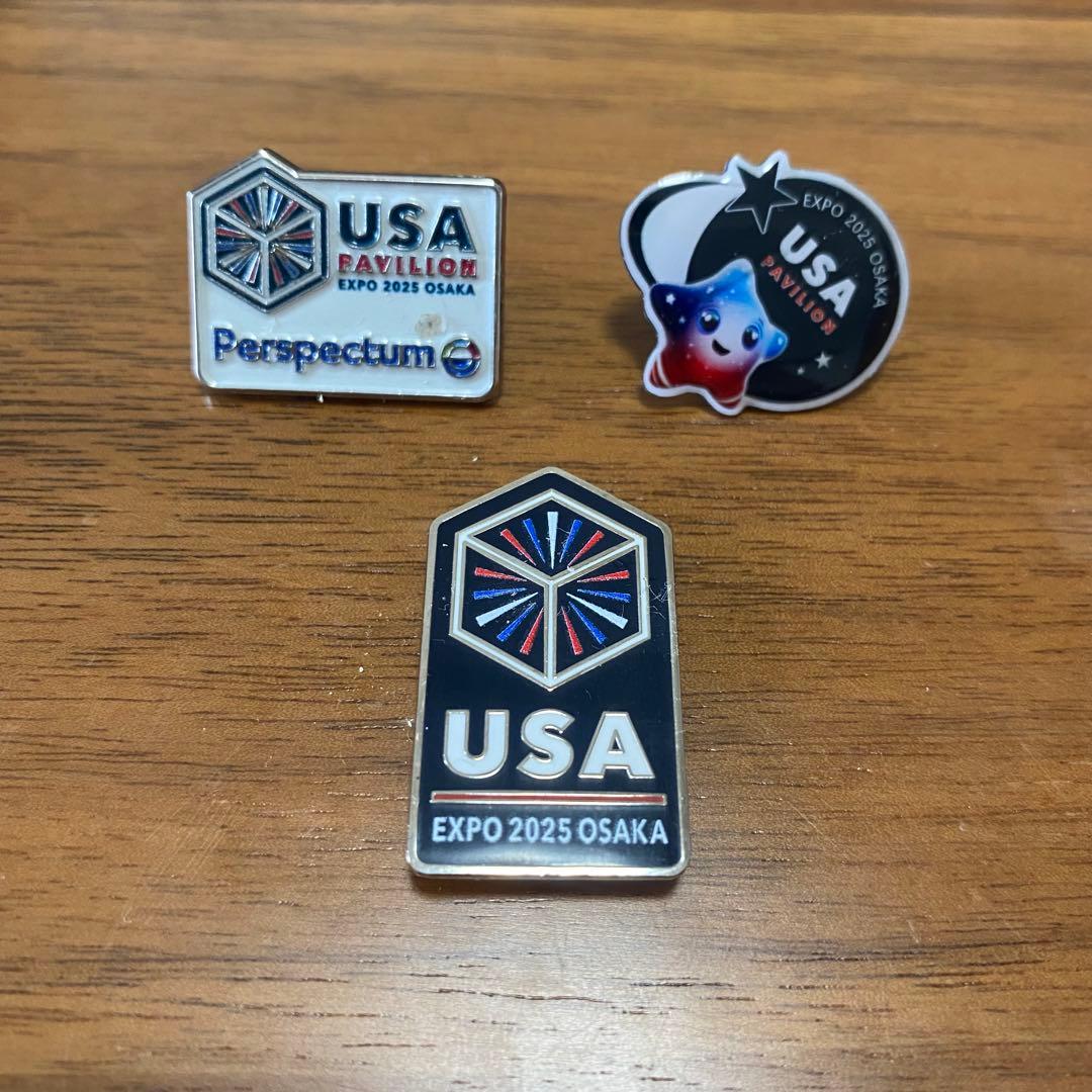 USA EXPO 2025 OSAKA ピンバッジ 3点セット