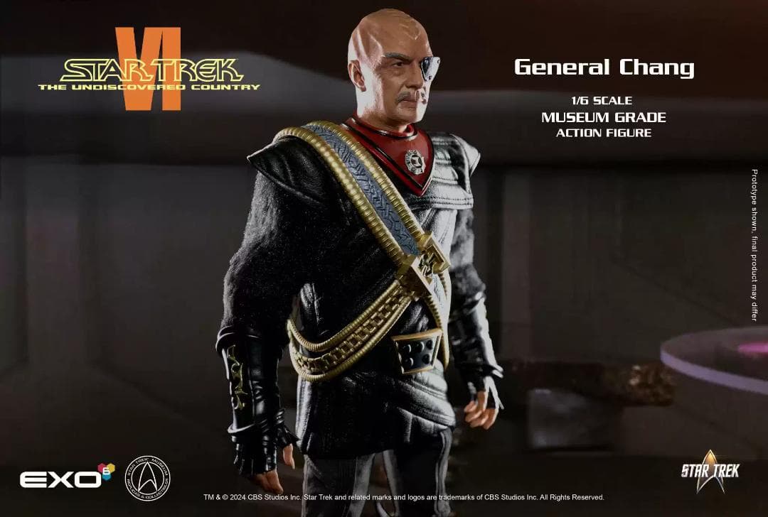 EXO-6 1/6 スタートレック 未知の世界 チャン将軍 chang