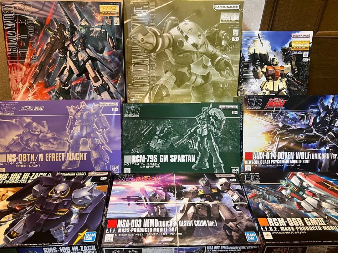 「定価以下お得ガンプラ9点詰め合わせセット」※MGリゼル隊長機のみ開封済み中古品