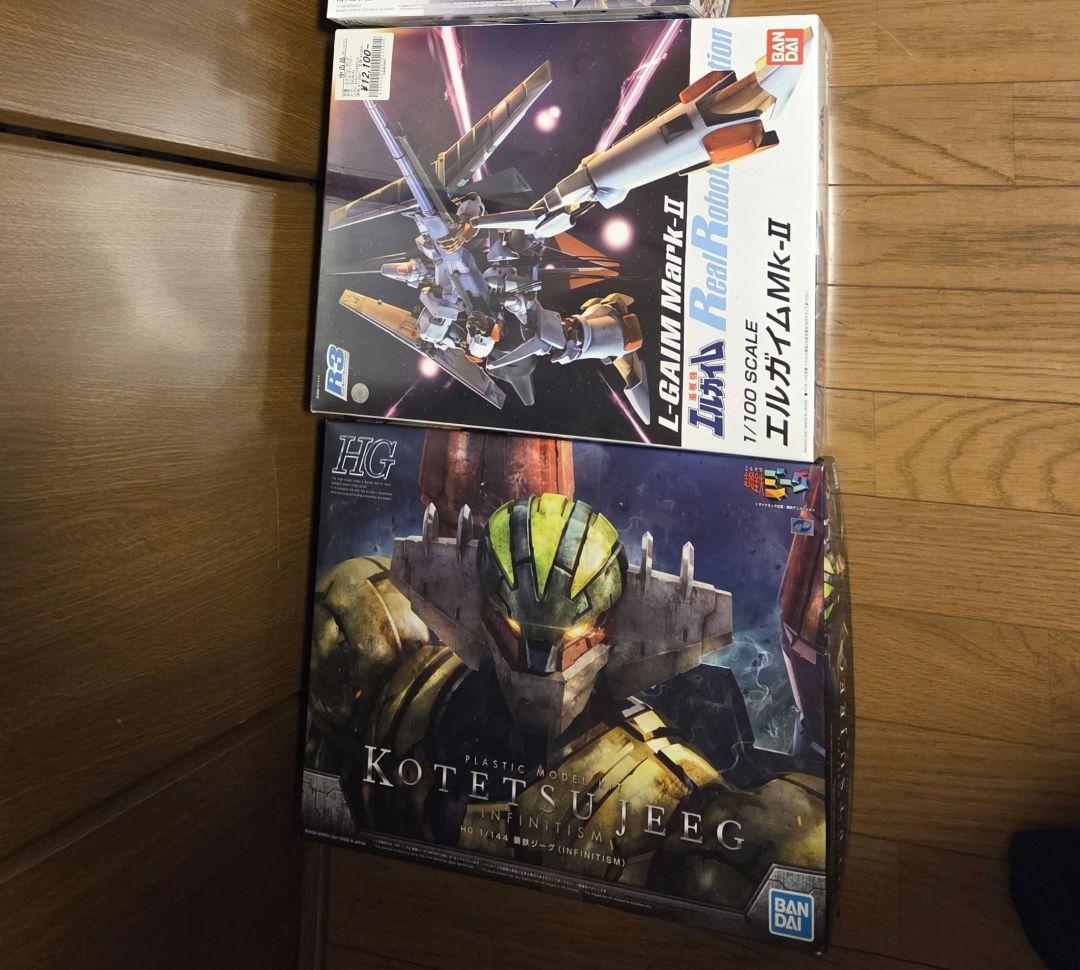 R3 エルガイム　HG鋼鉄ジーク　プラモデル2点セット