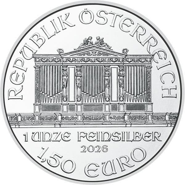 ウィーンフィルハーモニー 1オンス銀貨 2026年