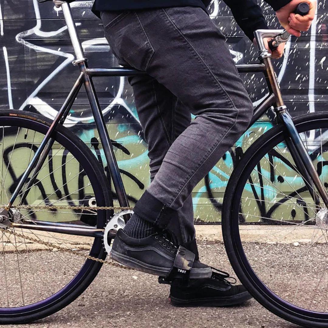 パーツ YNOT pedal strap woodland camo brotures