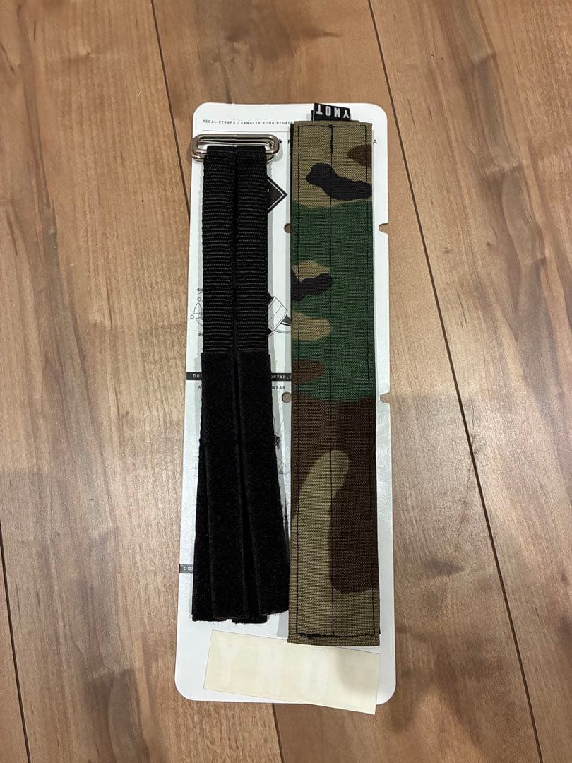 パーツ YNOT pedal strap woodland camo brotures