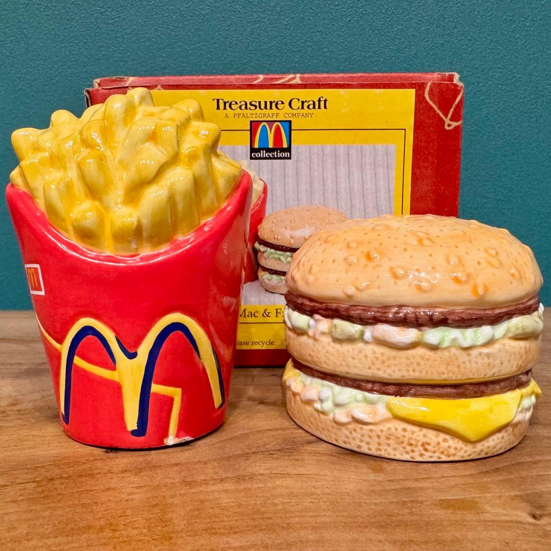 ✳︎希少✳︎ マクドナルド ビッグマック フライドポテト1997陶器 置物 新品