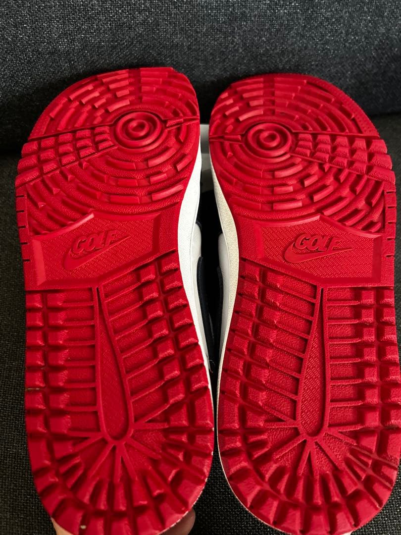 ［クリーニング済み　中古］ナイキ　エアジョーダン1 LOW ゴルフシューズ