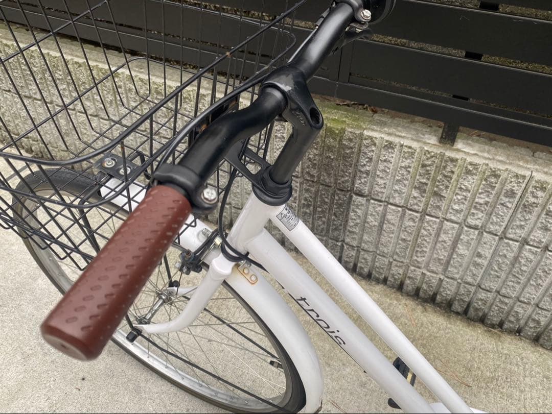 【引き取り限定】torois シティサイクル 27インチ 自転車 ママチャリ 白