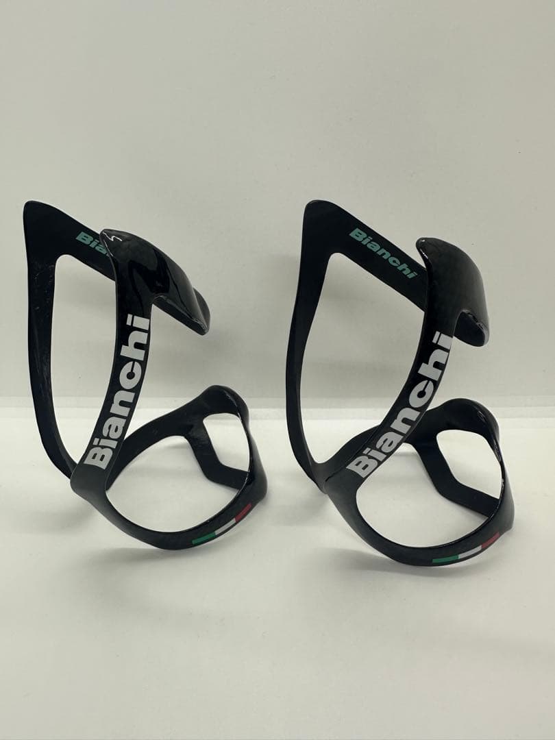 Bianchi カーボンボトルケージ2個・サドルバック・ボルトセット チェレステ