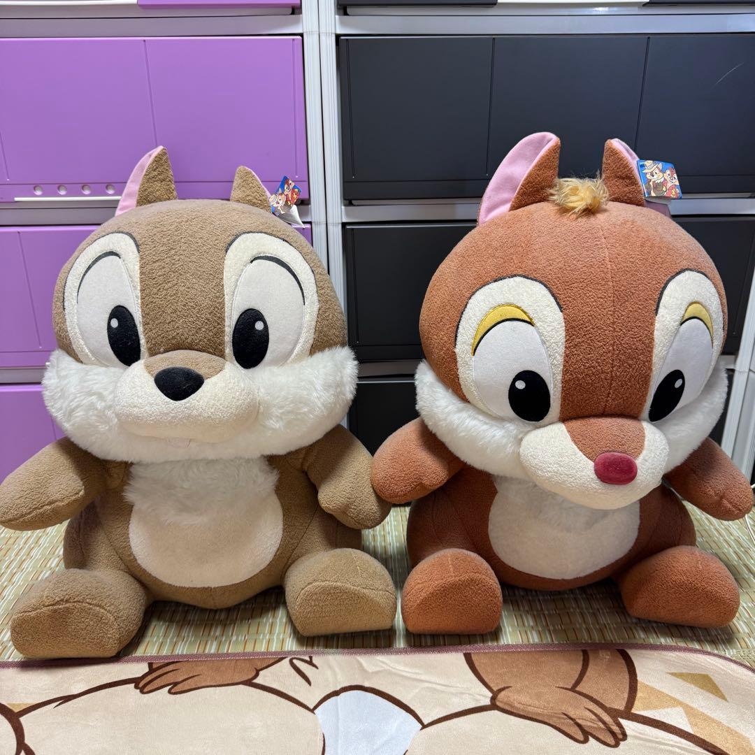 チップとデール ぬいぐるみセット 約53cm 超BIG