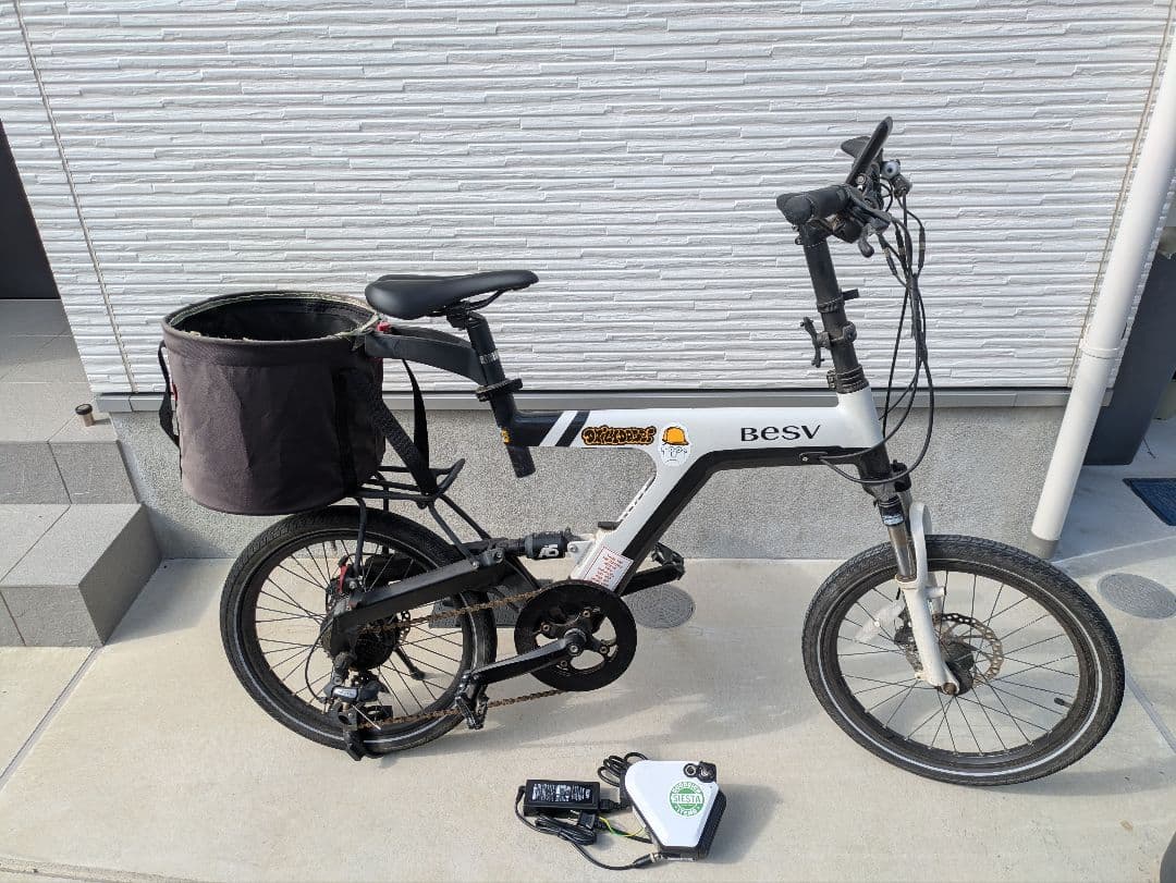 ヒマワリ　アシスト走行不可　BESV 電動アシスト自転車 ホワイト