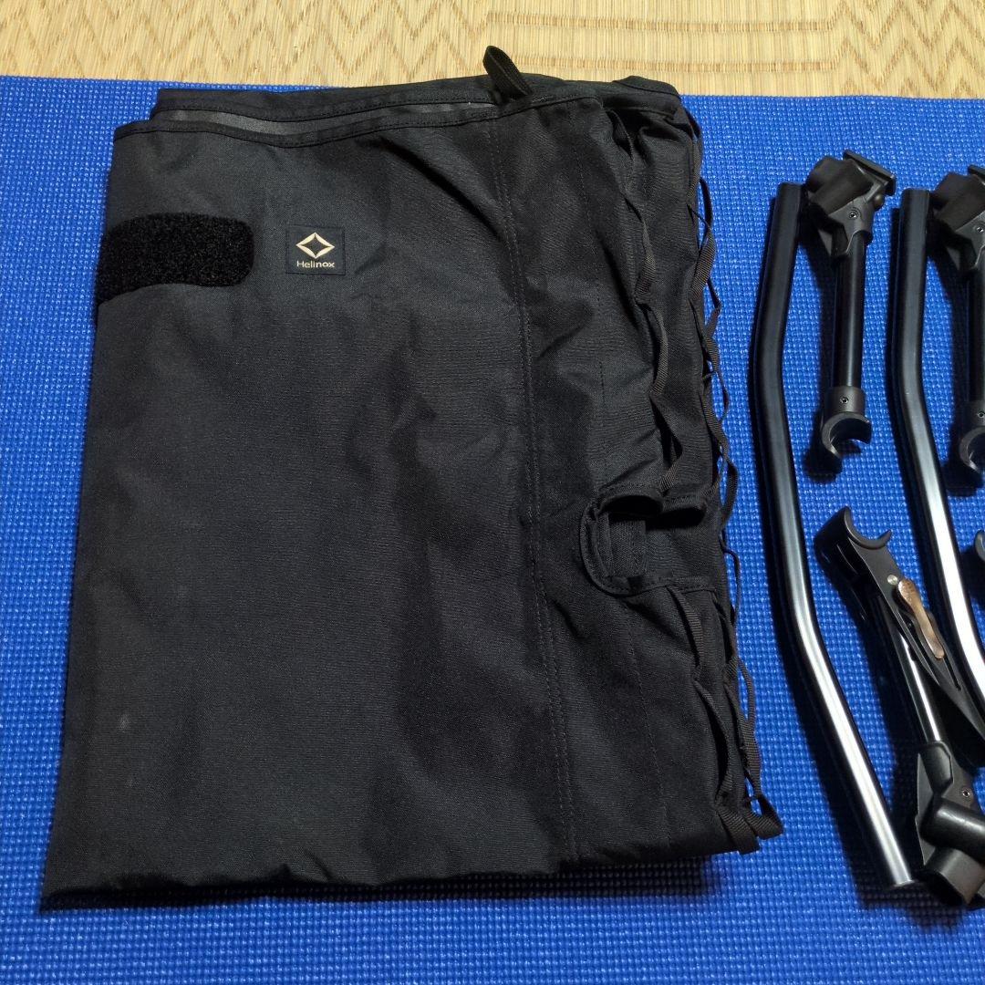 Helinoxタクティカルコットコンバーチブル黒　別売りコットレッグ付