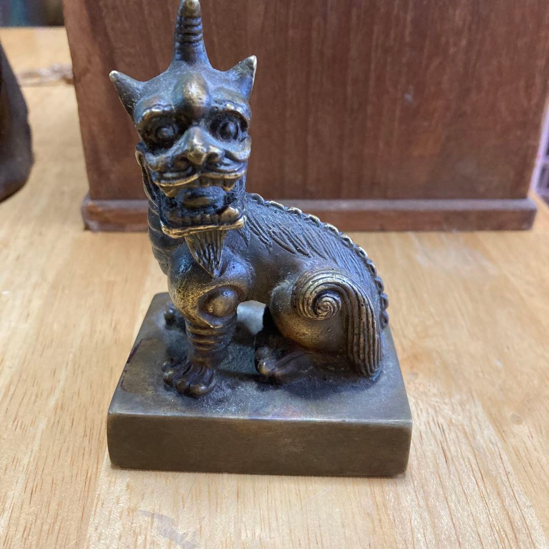 銅印　金属工芸　獅子印