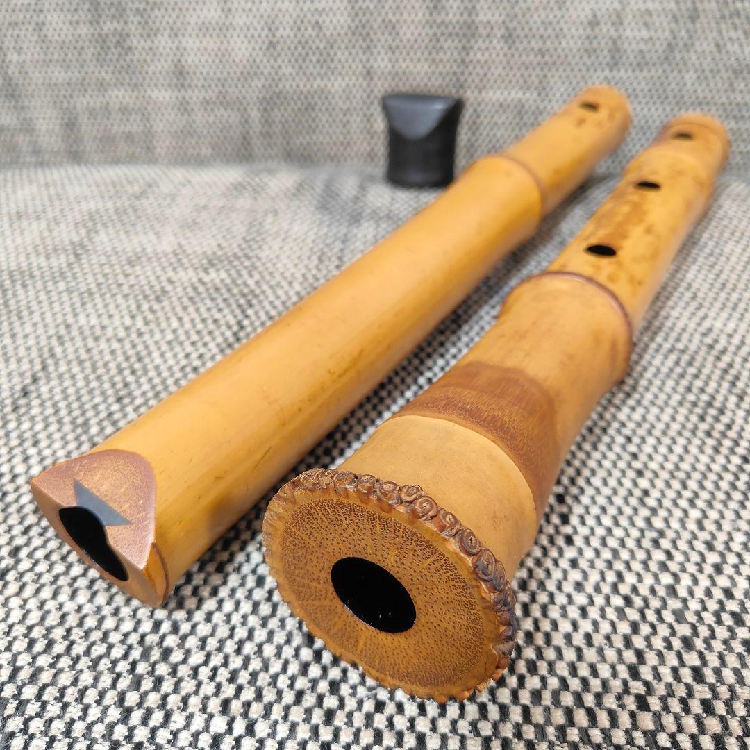 【琴古流】尺八 【康亘】 在銘 和楽器 時代物 全長66.5cm 二尺二寸