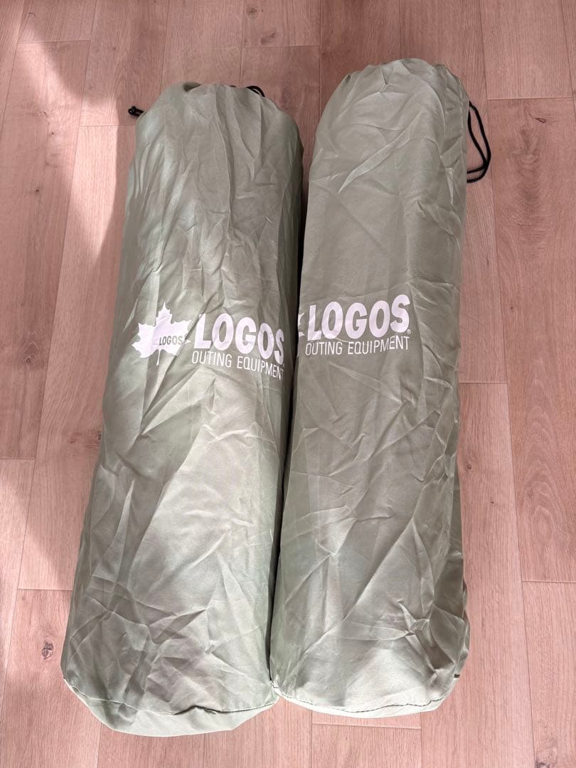 極美品‼️LOGOS ロゴス　55セルフインフレートマット　ソロ2個