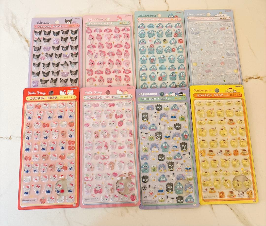 ボンボンドロップシール　正規品　サンリオミニ　サンスター　コンプリート