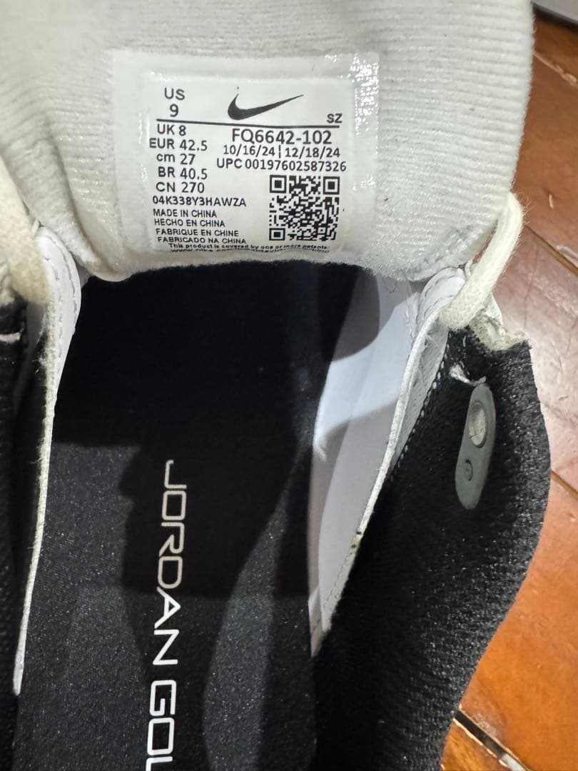 NIKEジョーダンゴルフシューズADG527cm ほぼ新品 定価29,700円