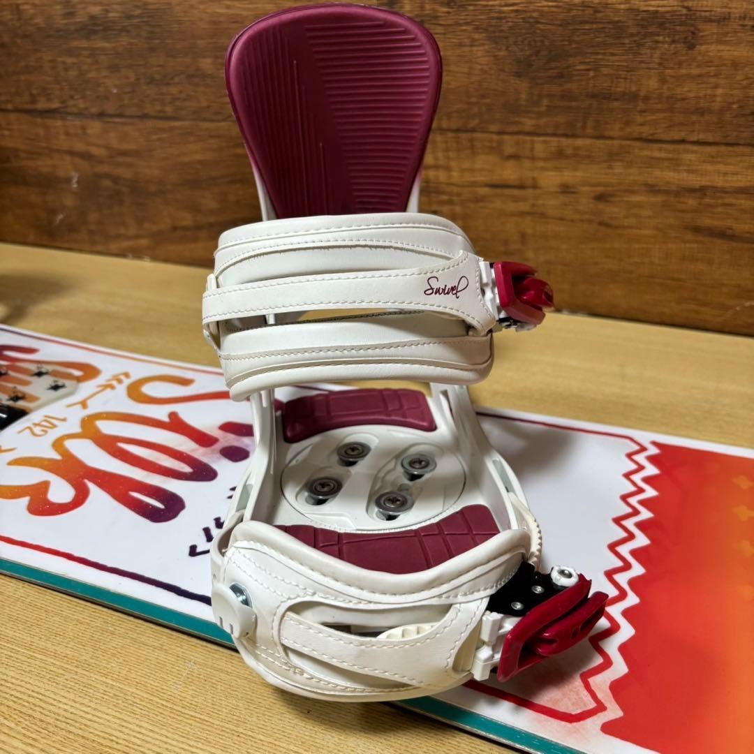 SWIVEL スウィベル　レディース　スノーボード 4点　142cm かわいい
