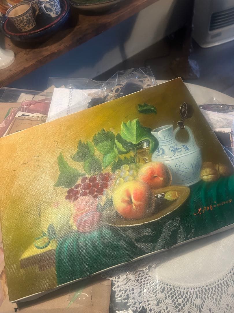 アンティーク　油絵