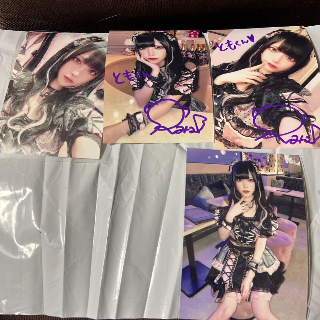 黒魅ららチェキブロマイドセット サイン入り