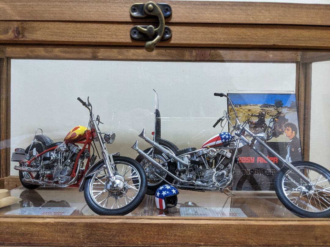 イージーライダーキャプテンアメリカ＆ビリー チョッパーバイクフランクリンミント