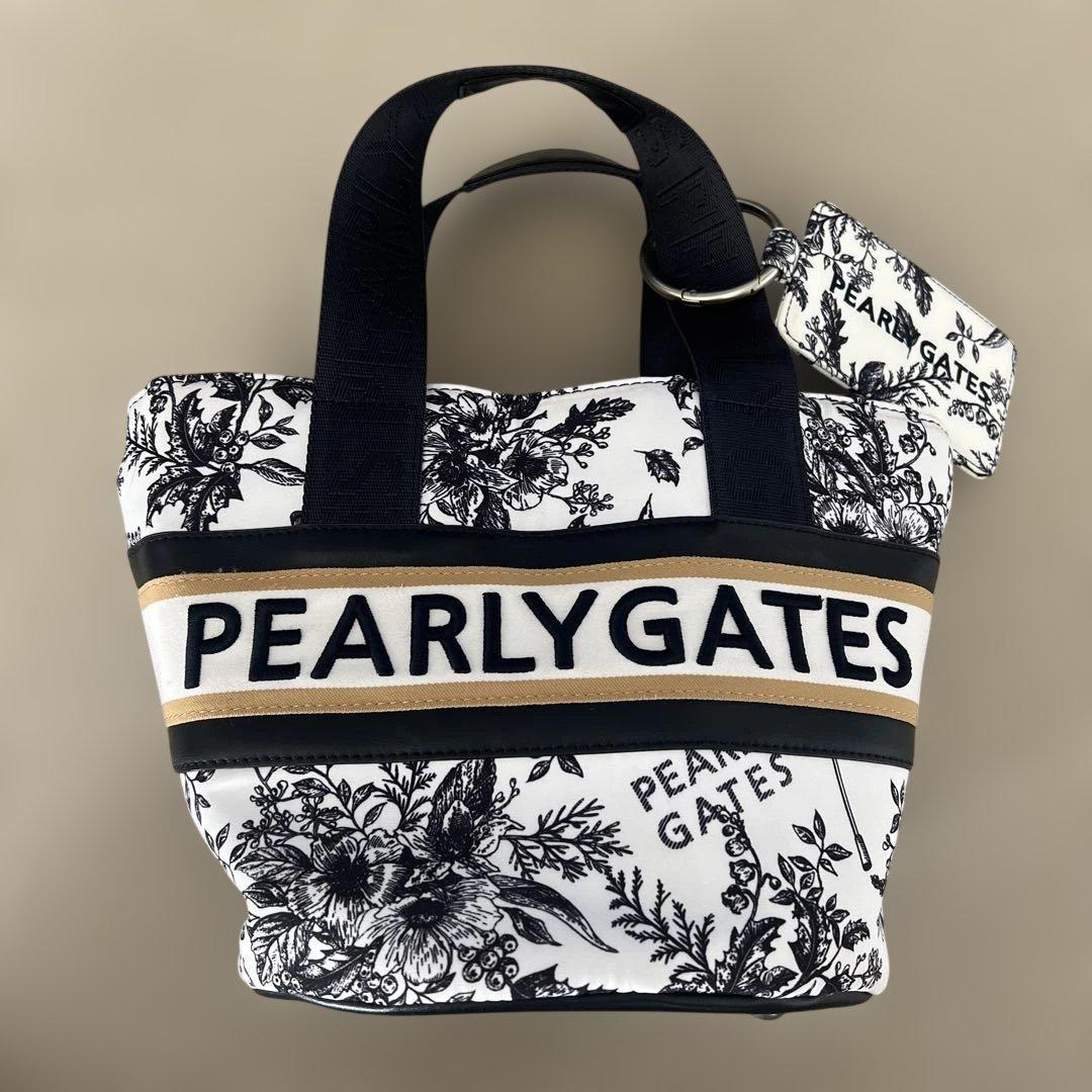Pearly Gates パーリーゲイツ　繊細花柄　カートバッグ　総柄　カバン
