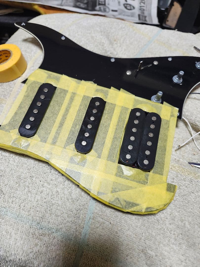 分解洗浄整備調整済み SELDER strat type black SSH