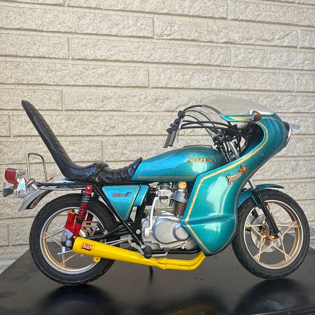 俺のマシン　GS400L完成品　当時物　旧車會　暴走族　1/12ロケット　3段