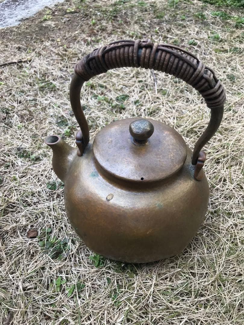鎚起銅器　玉川堂のやかん　残念使用された！