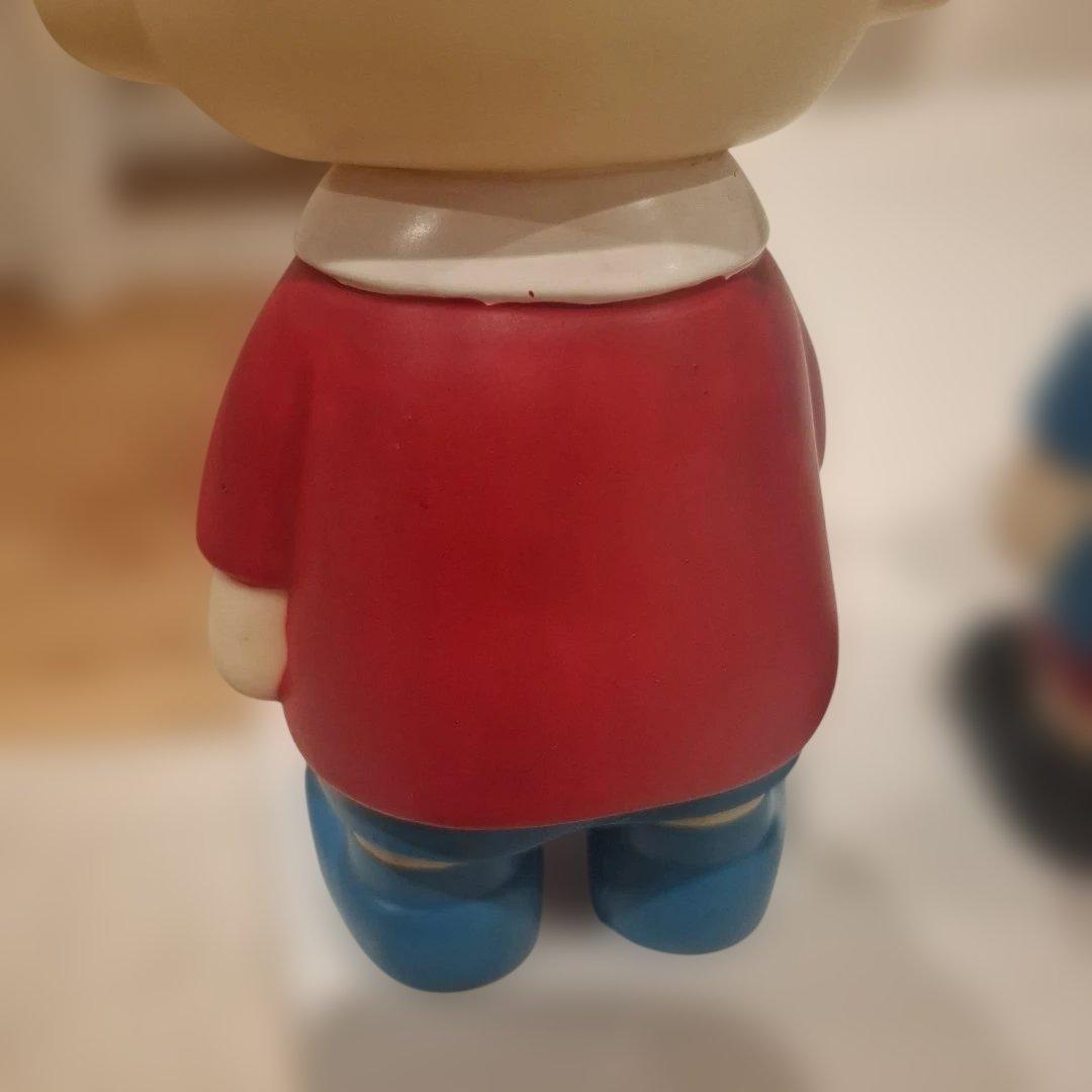 最安値！お得ペコちゃん 貯金箱 フィギュア　　　　2体セット 赤 青