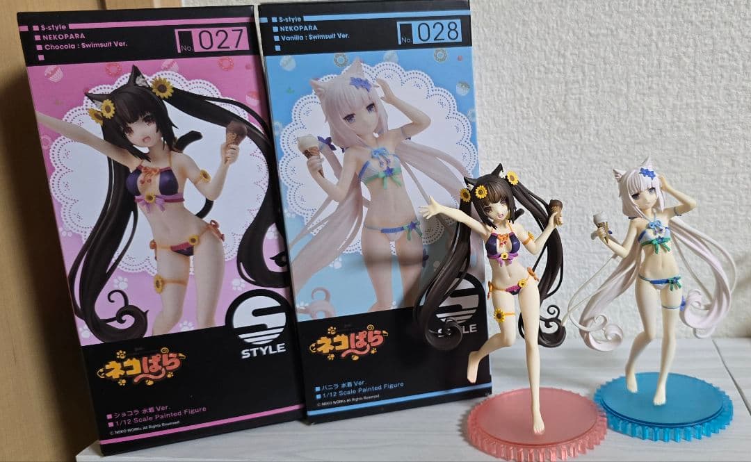 ネコぱら 水着 フィギュア