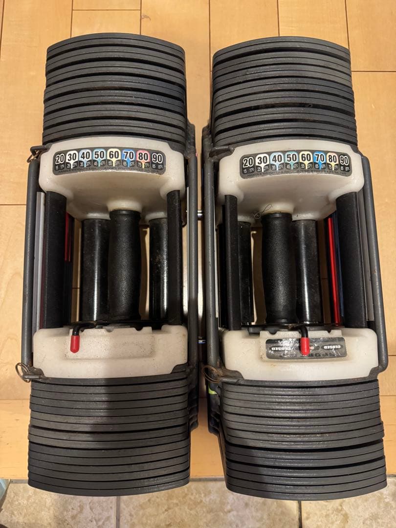 ① SPORT9.0 調節可変式ブロックダンベル 90ポンド (約40.8Kg)
