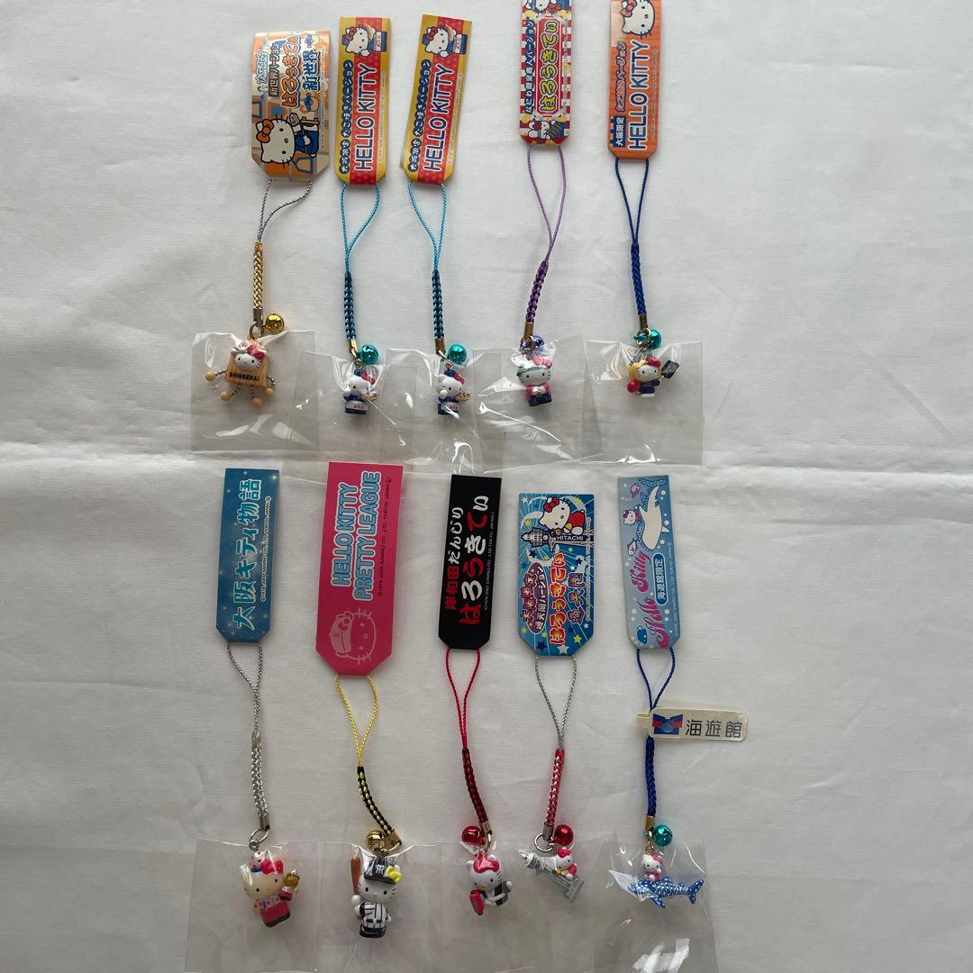 新品◆大阪 ハローキティ ご当地キティ 根付けストラップ 10個セット◆匿名配送