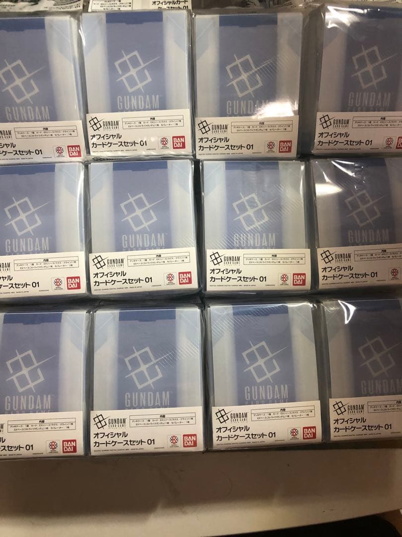 ガンダムカードゲーム　オフィシャルカードケースセット 01　12個セット　未開封