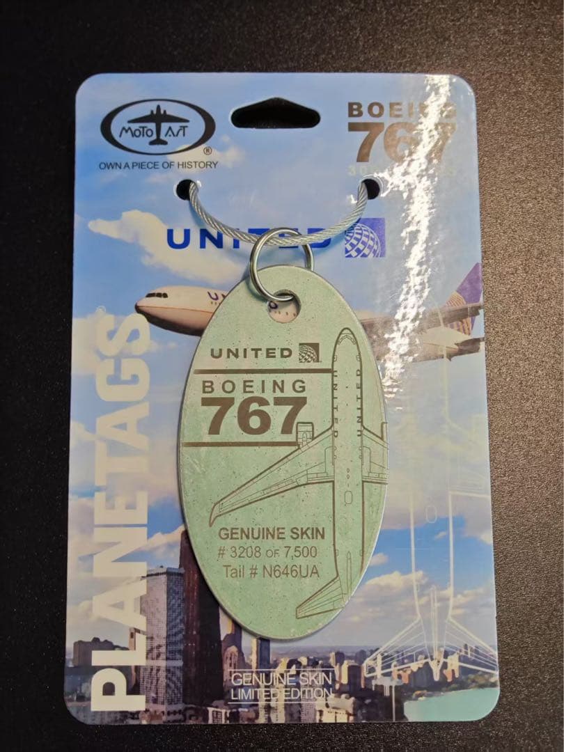 UA ユナイテッド航空 Planetags B767-300ER