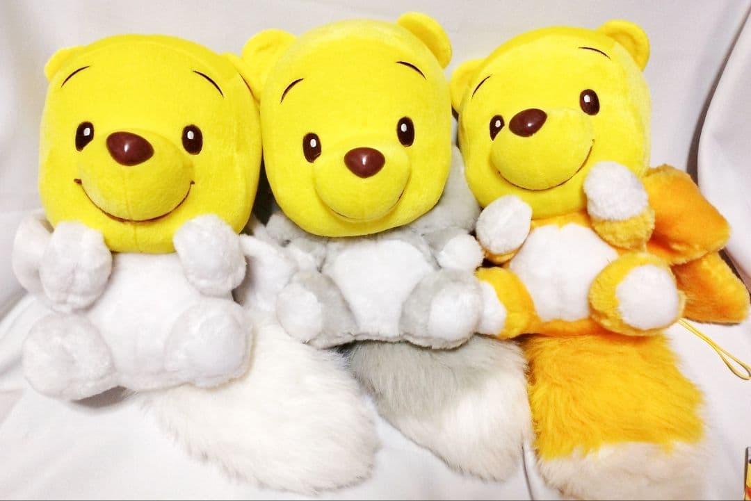 ディズニーベビー くまのプーさん キツネの着ぐるみぬいぐるみ 3個セット 非売品