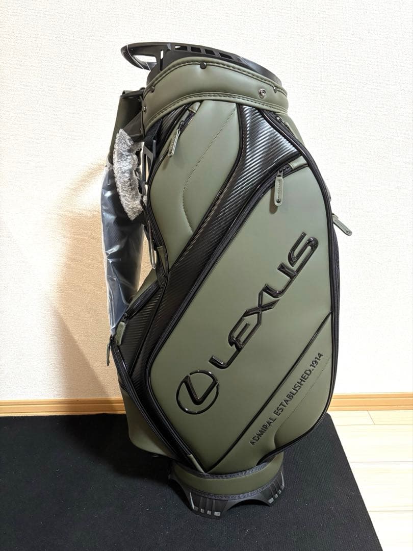 Lexus × Admiralゴルフバッグ オリーブグリーン　新品