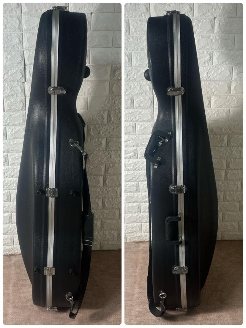 チェロ ハードケース キャスター付き ブラック 弦楽器 楽器 保護 運搬用 人気