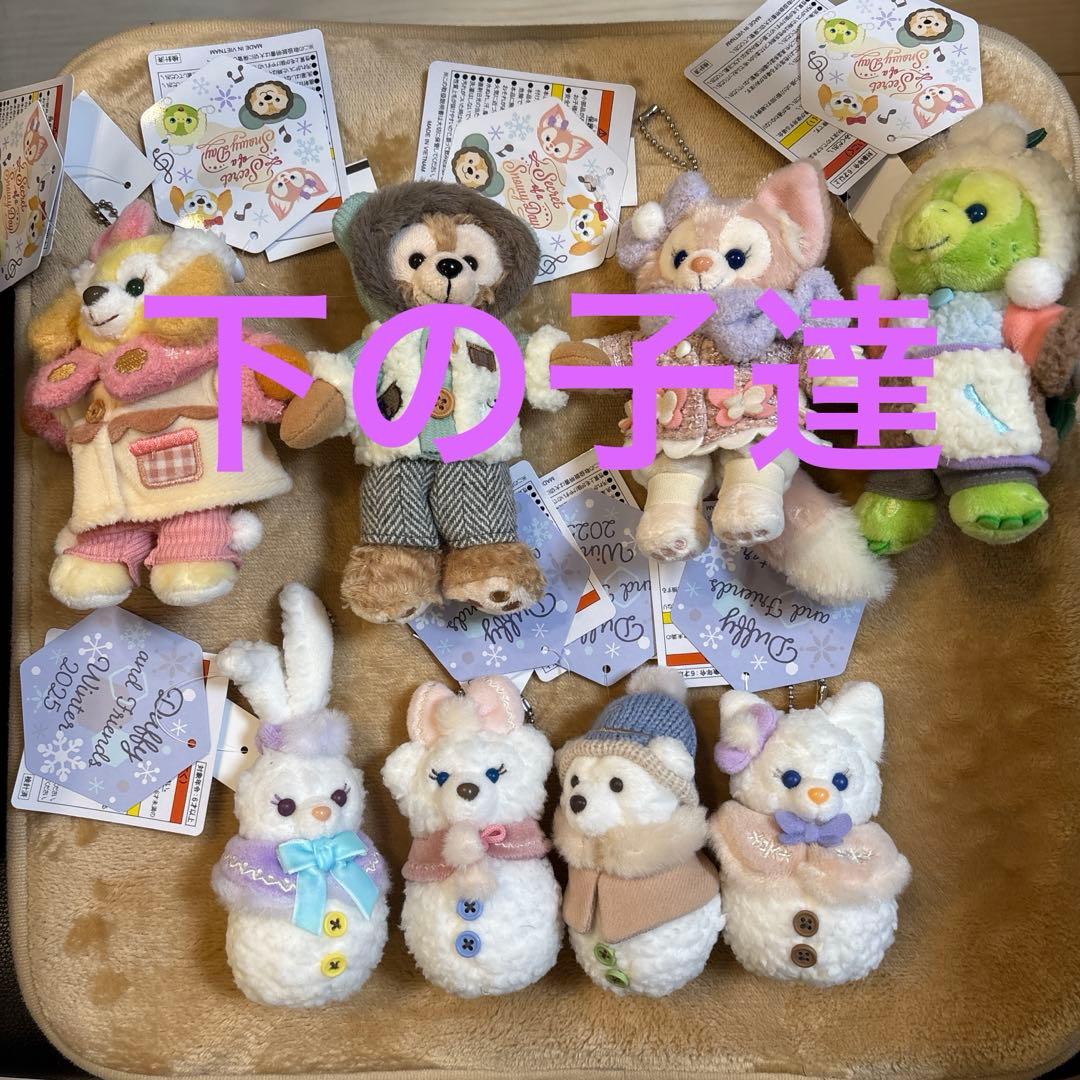 ぬいぐるみチャーム 雪だるま シークレットオブスノーウィーデイ 4点セット