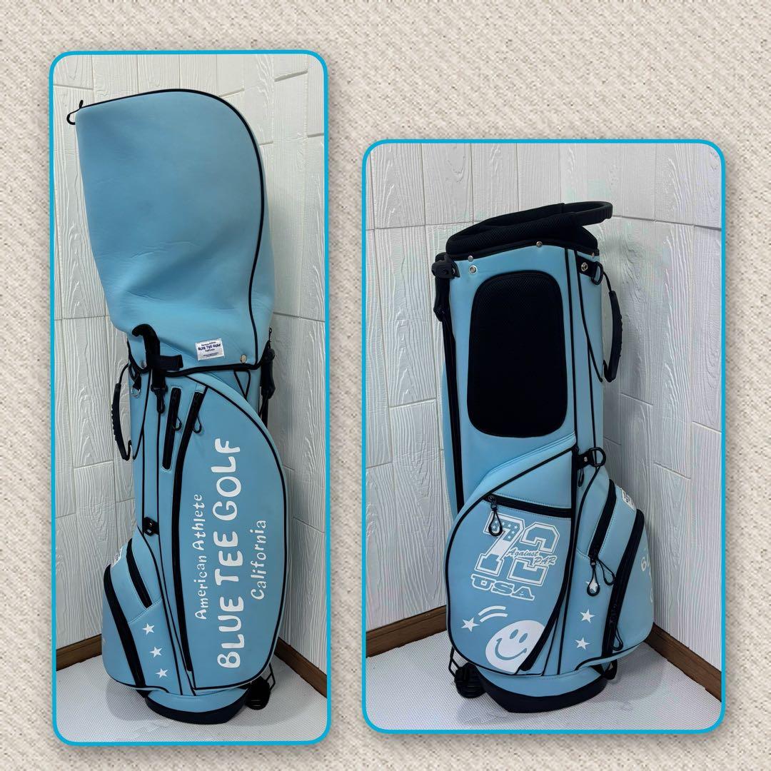 ★BLUE TEE GOLF★スタンド付きキャディバッグ★