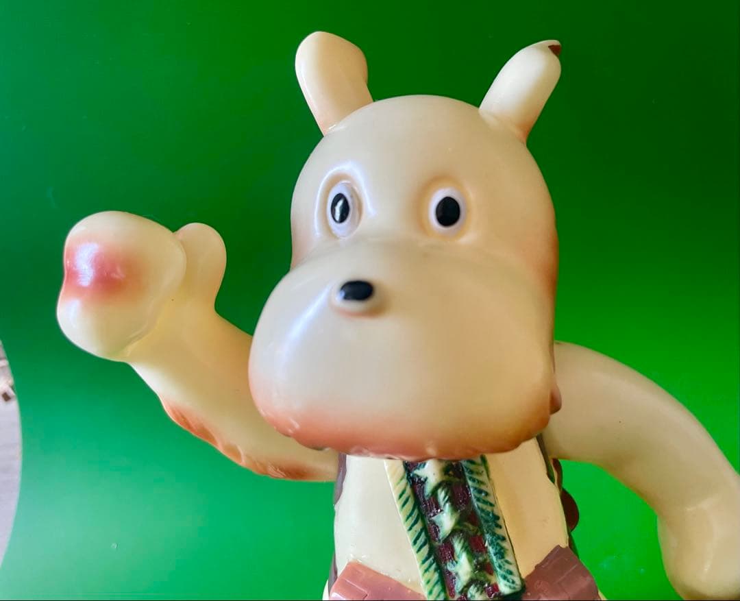 【珍品】当時物　マルザン　のらくろモール中隊長ソフビ　1969年　田川水泡