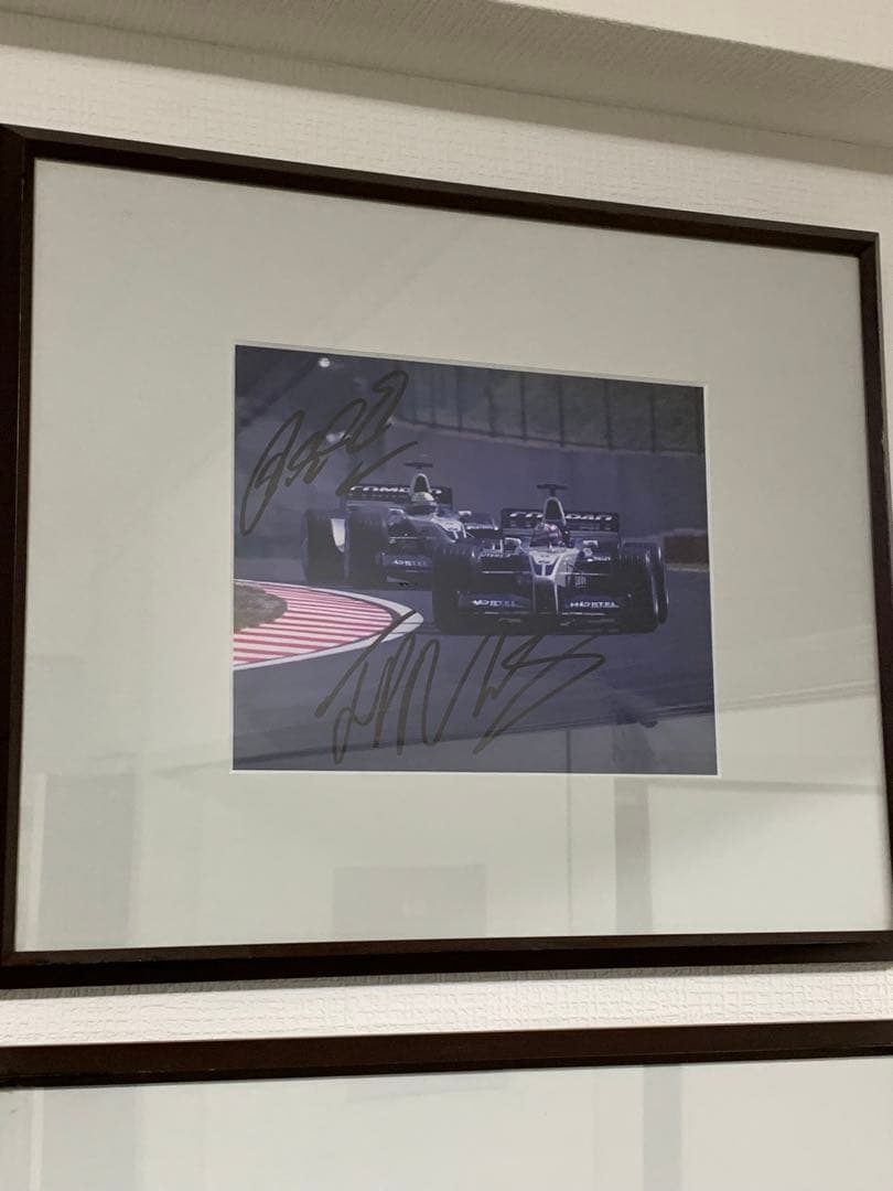 F1 サイン入り写真 額付き