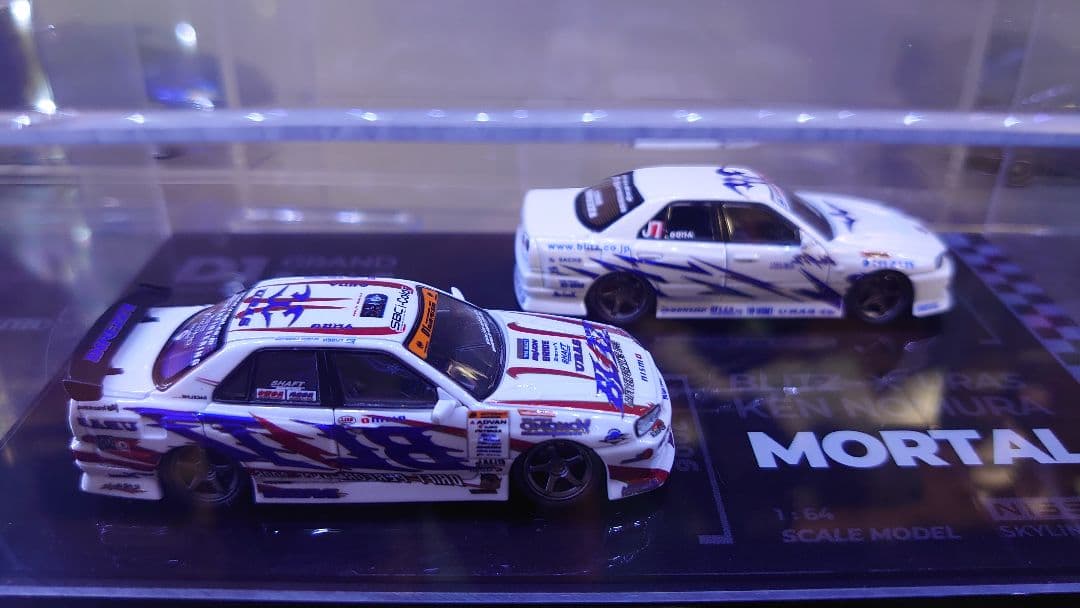 スカイライン er34 1/64 ミニカー 2台セット