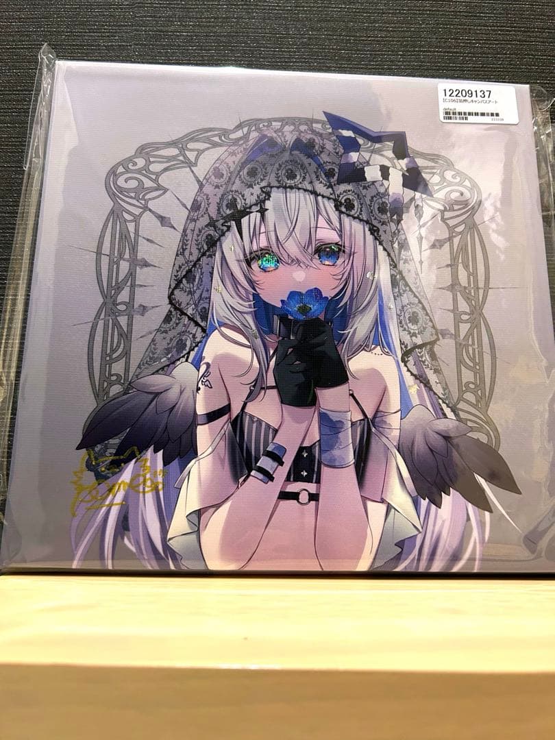 C106 コミケ　ホロライブ　天音かなた　箔押し　キャンバスアート