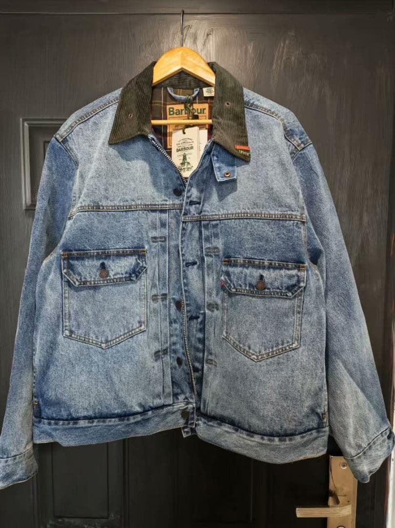 Barbour デニムジャケット ライトブルー