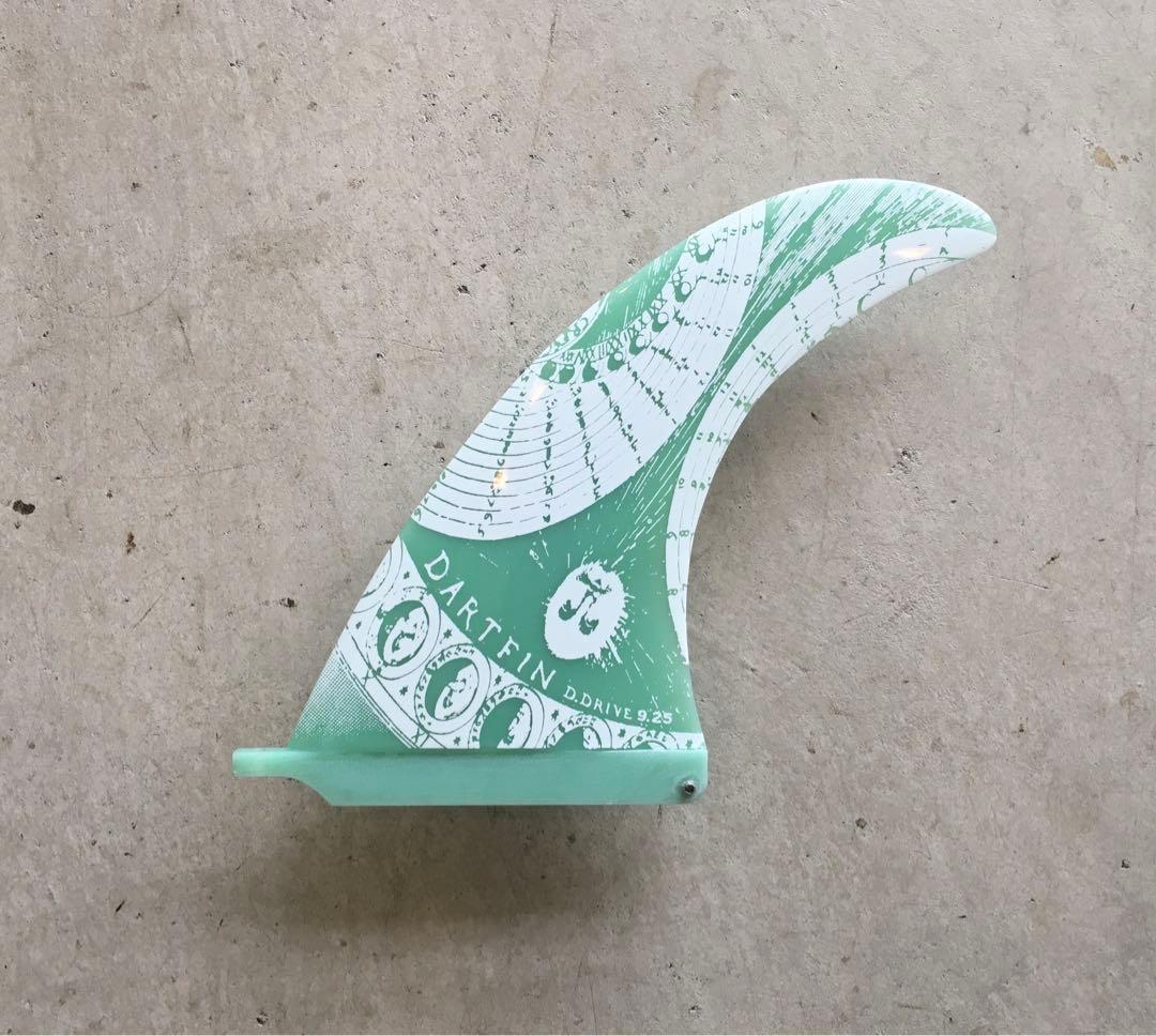 DART FIN 9.25 ￼サーフボードフィン 緑色
