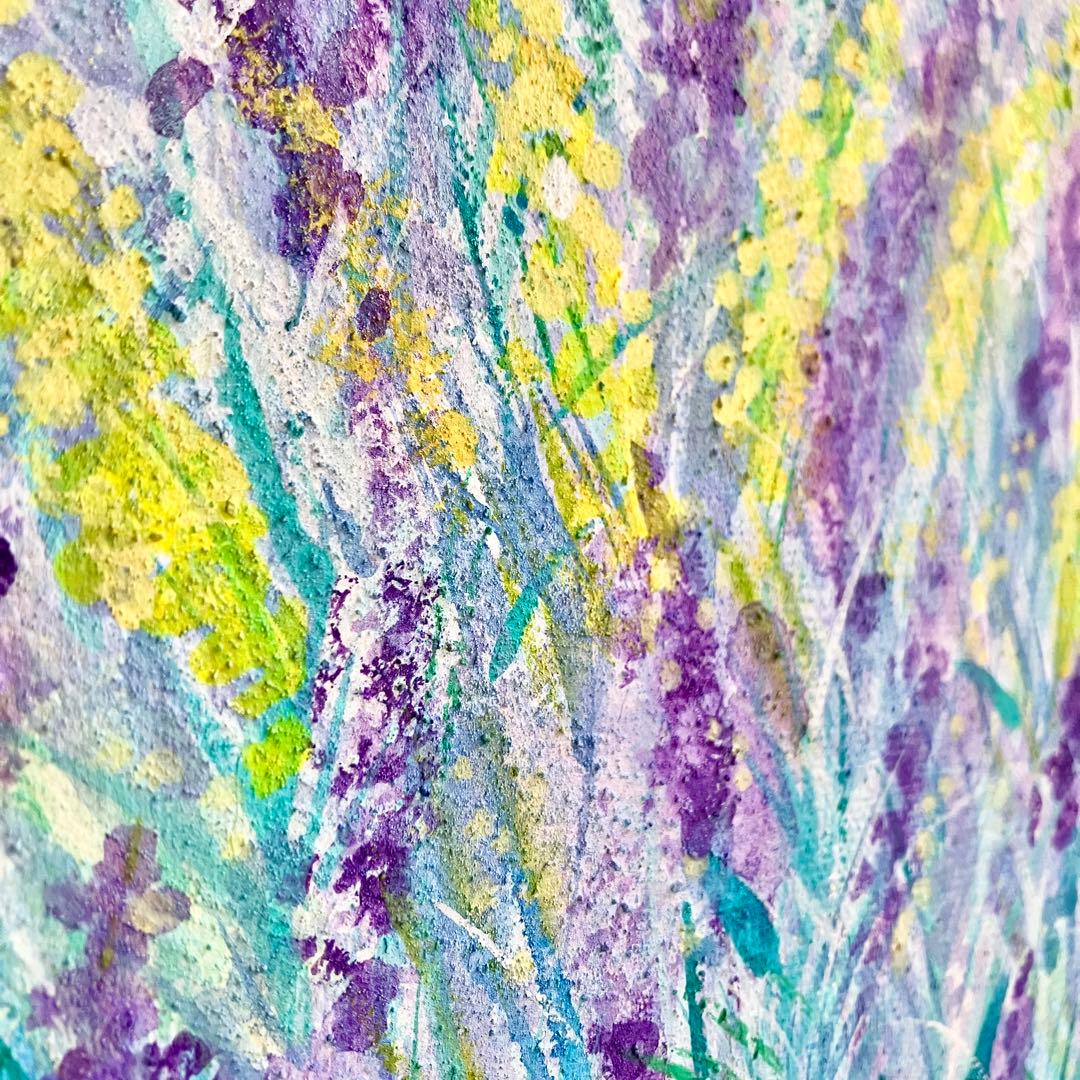 flower garden＊10号キャンバス　絵画　原画　風景画　春　大きい